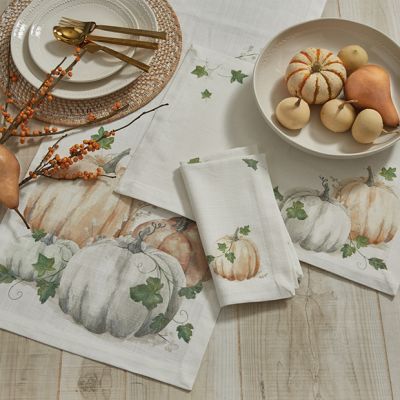 Fall Charms Water Color Pumpkin Placemat