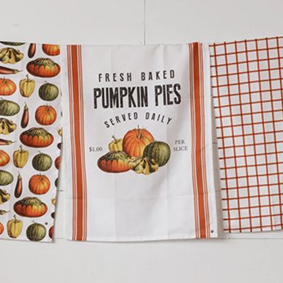 Fall Harvest Tea Towel Collection Set of 3