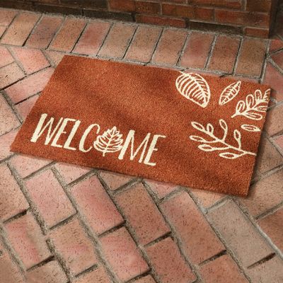 Fall Leaves Welcome Mat