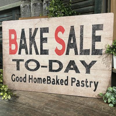 Farmhouse Bake Sale Wood Sign