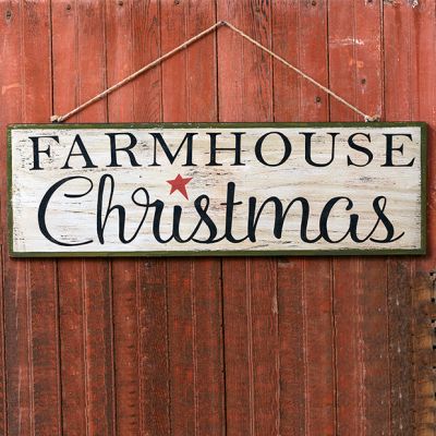 Farmhouse Christmas Hanging Sign