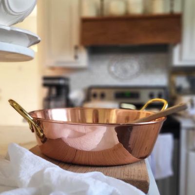 Farmhouse Classics Copper Handled Pan