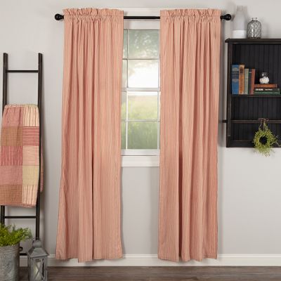 Farmhouse Classics Ticking Stripe Panel Curtain Set of 2 84 inch