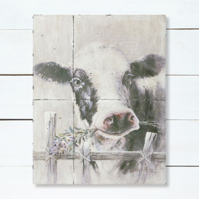 Farmhouse Cow Painting Wall Decor