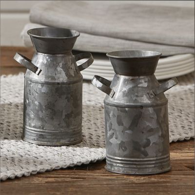 Farmhouse Milk Can Salt and Pepper Shakers