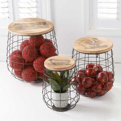 Farmhouse Nesting Basket Set of 3