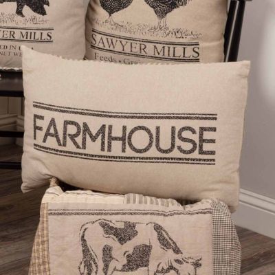 Farmhouse Stenciled Pillow