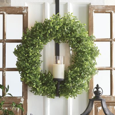 Faux Decorative Boxwood Wreath