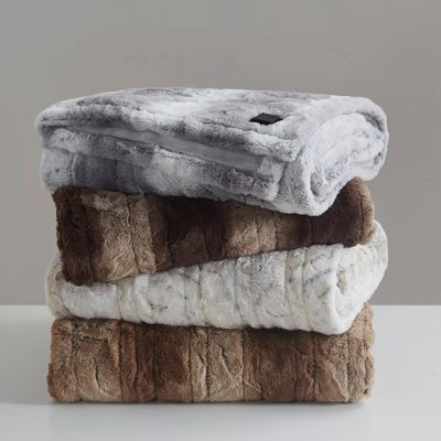 Faux Fur Heated Wrap Blanket