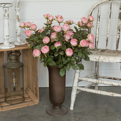 Faux Pink Rose Spray Bundle of 2