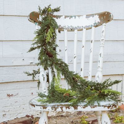 Faux Prickly Pine Decorative Garland