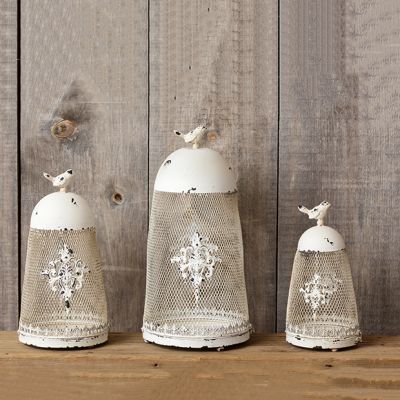 Ornate Decorative Tabletop Bird Cages Set of 3