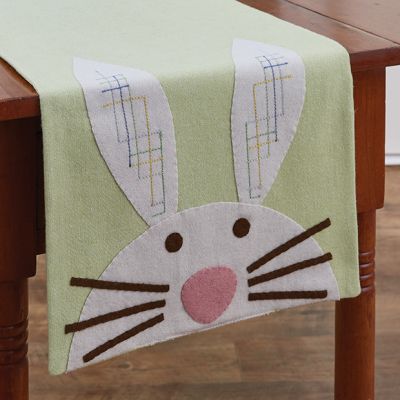 Felt Bunny Spring Table Runner