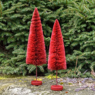 Festive Holiday Bottlebrush Tree