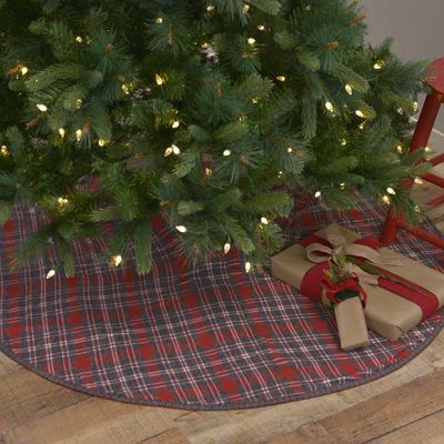 Festive Holiday Plaid Tree Skirt 48 Inch
