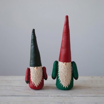 Festive Painted Canvas Gnome Set of 2