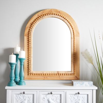 Fir Wood Arched Wall Mirror