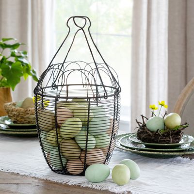 Folding Farmhouse Egg Basket