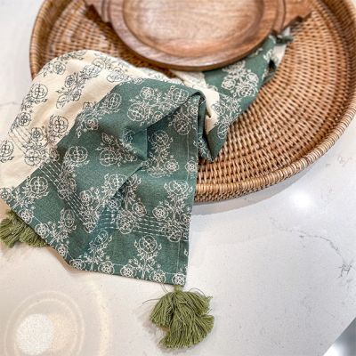 Folk Art Pattern Tea Towel Set of 3