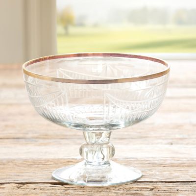 Footed Glass Bowl Compote