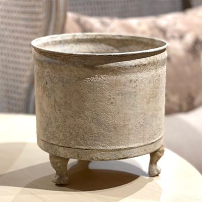 Footed Round Decorative Container