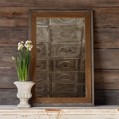 Framed Classic Lines Wall Mirror