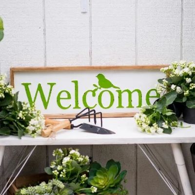 Framed Welcome Wall Sign