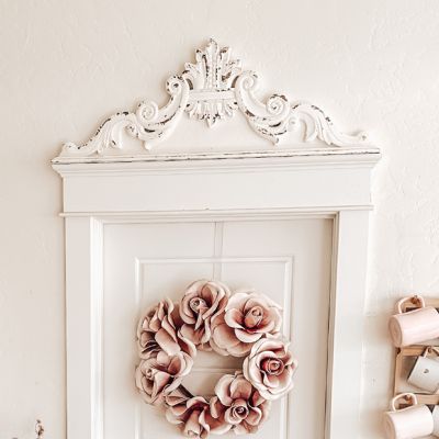 French Country Carved Wood Scrollwork Wall Decor