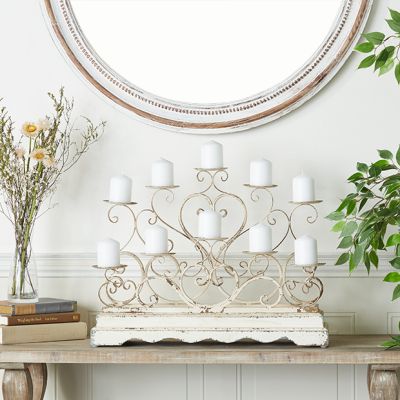 French Country Centerpiece Candelabra