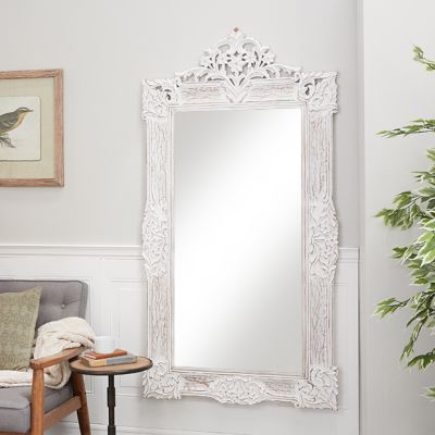 French Country Cottage Framed Wall Mirror