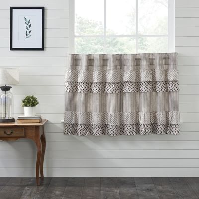 French Country Ruffled Tier Curtain Set of 2