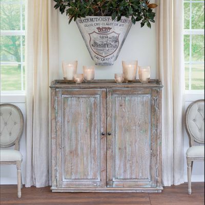 French Country Rustic Sideboard Cabinet