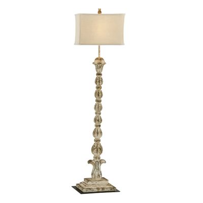 French Farmhouse Distressed Floor Lamp
