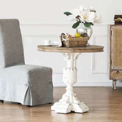 French Farmhouse Round Side Table