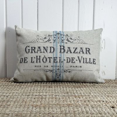 French Grain Hotel Lumbar Pillow