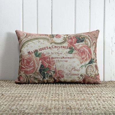 French Rose Accent Pillow