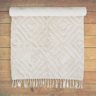 Fringed Tufted Accent Rug