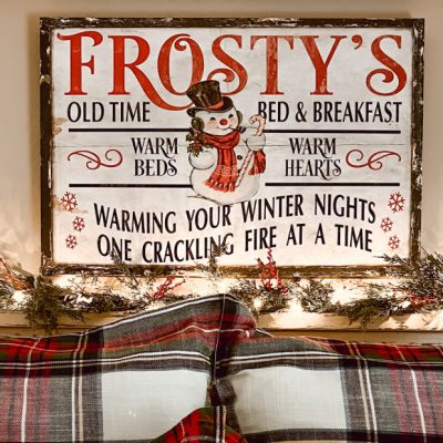 Frosty's Old Time Bed & Breakfast Canvas Wall Art