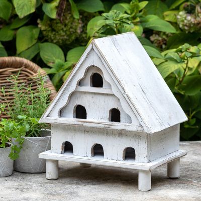 Gable Roof Wood Decorative Birdhouse