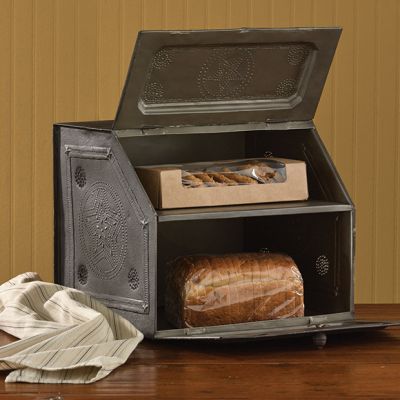 Galvanized Metal farmhouse Bread Box