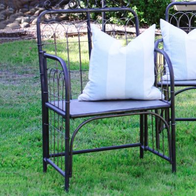 Galvanized Metal Garden Chair