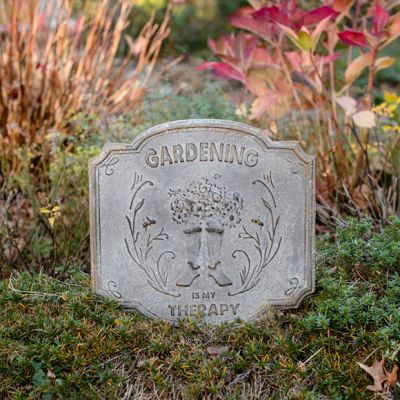 Gardening Therapy Metal Plaque