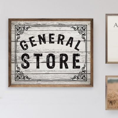 General Store Framed Farmhouse Sign