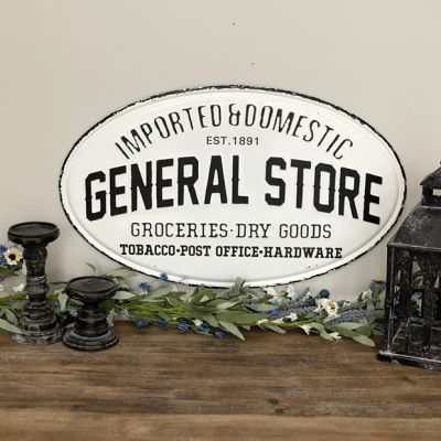 General Store Oval Wall Sign