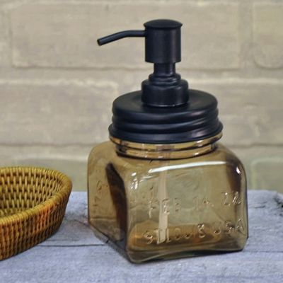 Glass and Metal Soap Pump