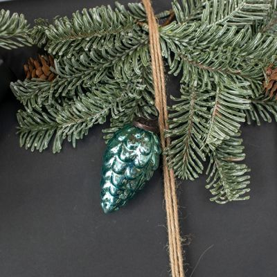 Glass Pinecone Kugel Ornament