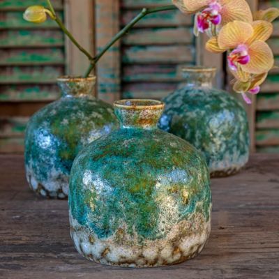 Glazed Ceramic Bud Vase