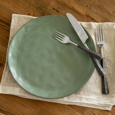 Glazed Sage Stoneware Dinner Plate