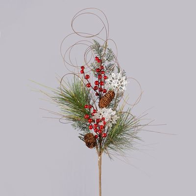 Glittered Decorative Holiday Branch