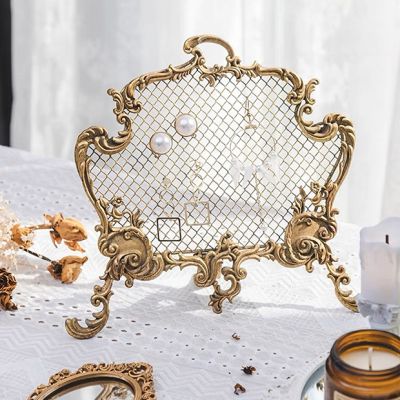 Gold Finish Tabletop Jewelry Holder